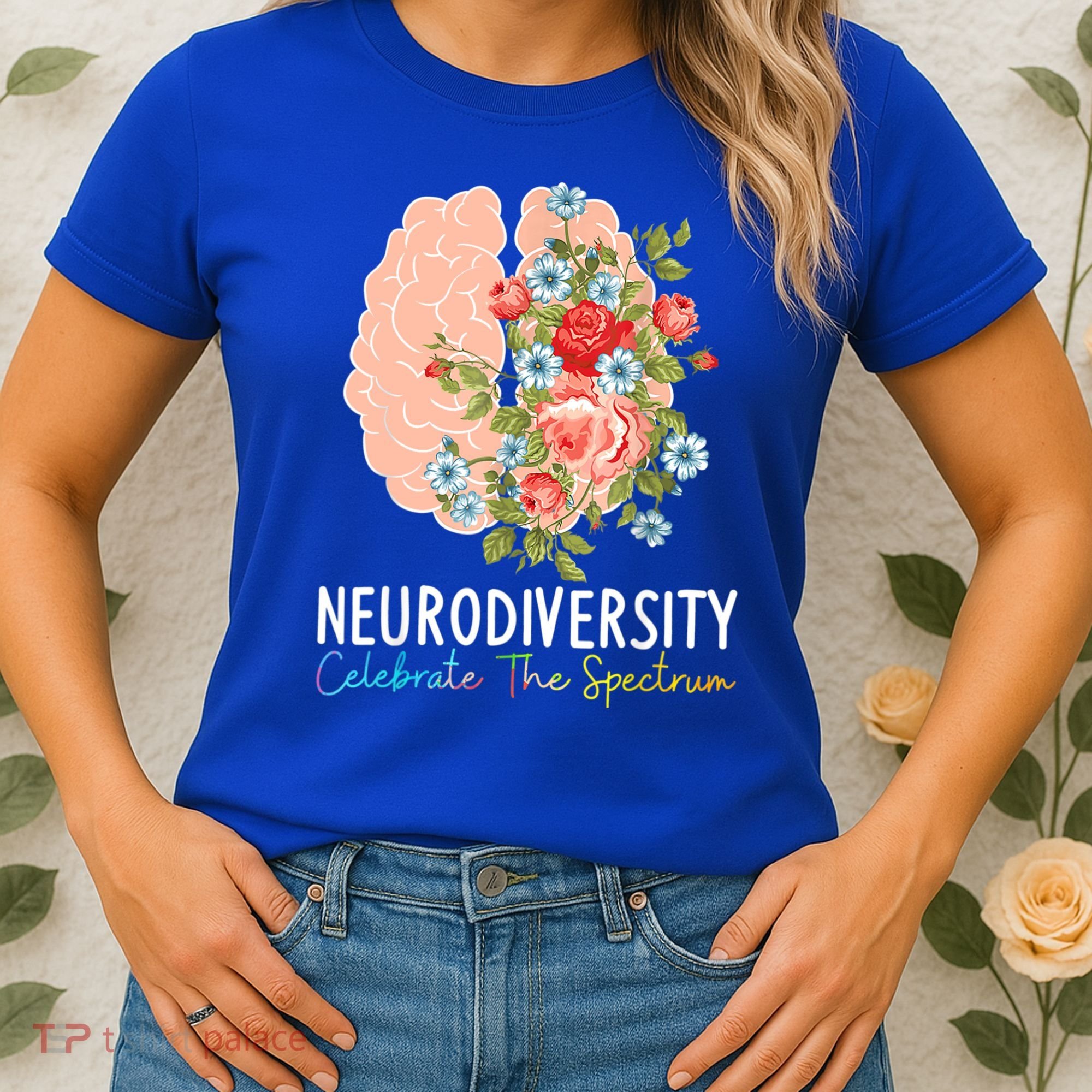 Neurodiversity Celebrate The Spectrum ADHD Brain Autism ASD Women's T-Shirt