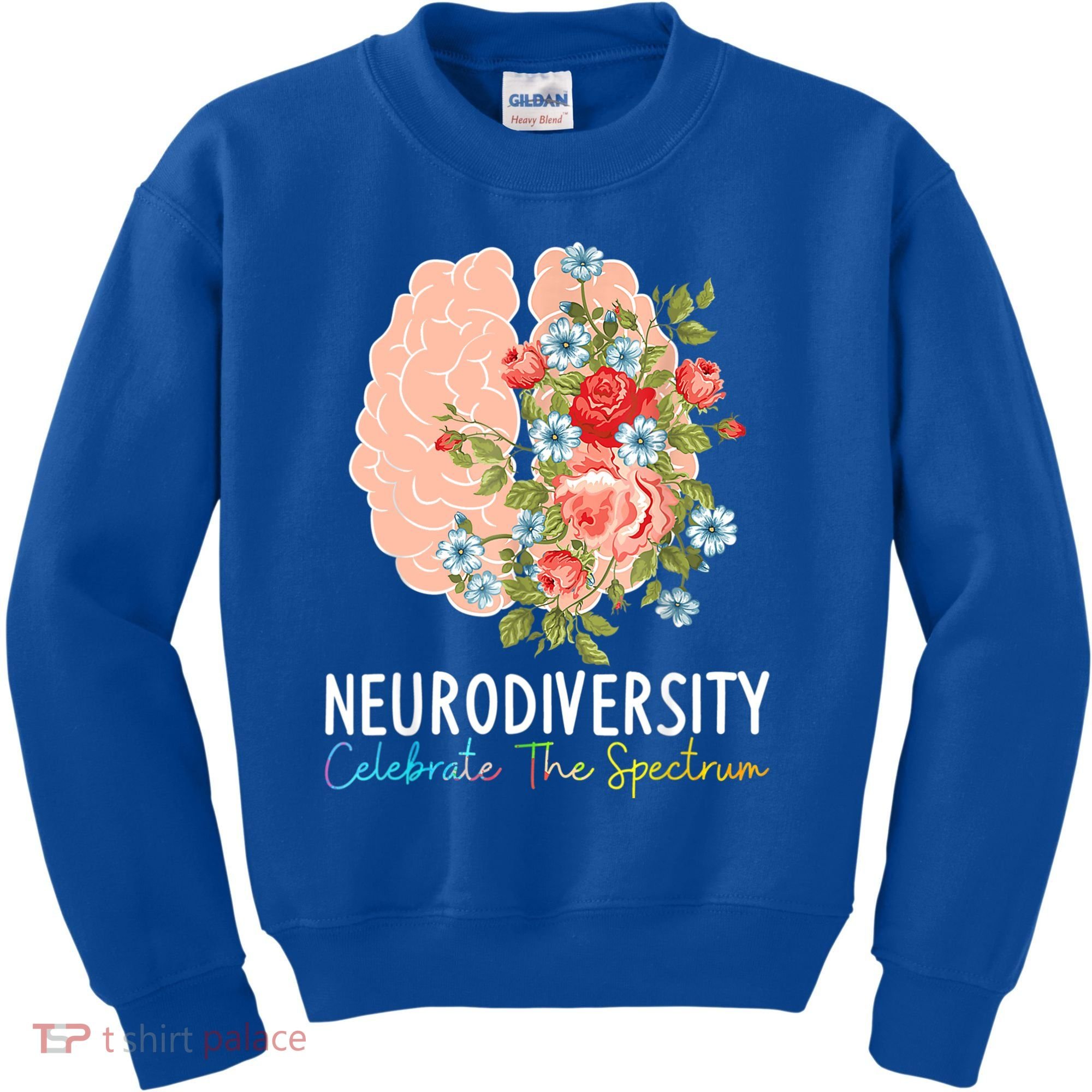 Neurodiversity Celebrate The Spectrum ADHD Brain Autism ASD Kids Sweatshirt