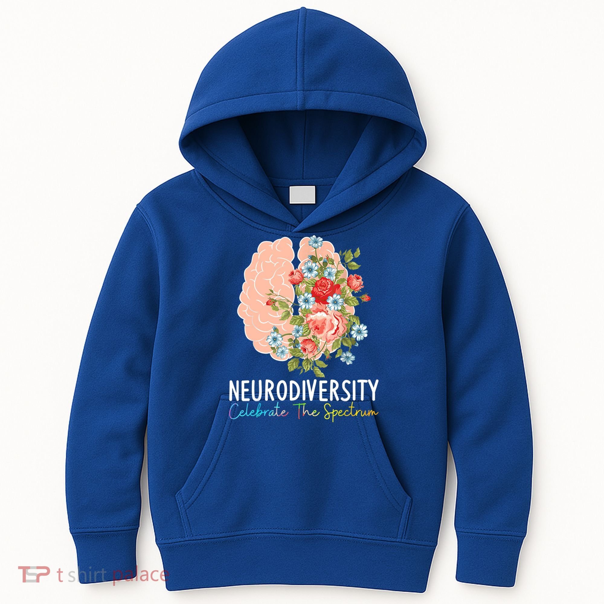 Neurodiversity Celebrate The Spectrum ADHD Brain Autism ASD Kids Hoodie