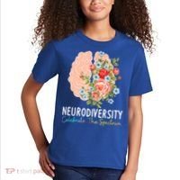 Neurodiversity Celebrate The Spectrum ADHD Brain Autism ASD Kids T-Shirt thumb 2