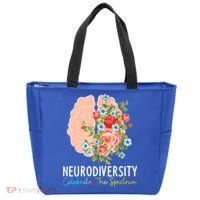 Neurodiversity Celebrate The Spectrum ADHD Brain Autism ASD Tote Bag thumb 0