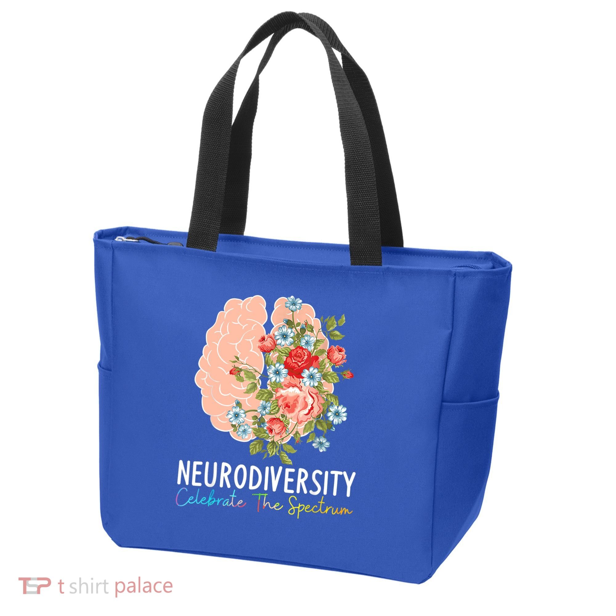 Neurodiversity Celebrate The Spectrum ADHD Brain Autism ASD Tote Bag