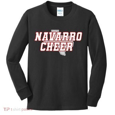 Navarro Cheer Texas Kids Long Sleeve Shirt