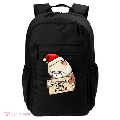 Naughty Christmas Tree Cat Gift Backpack