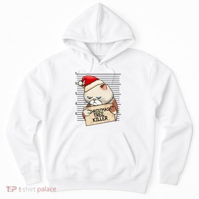 Naughty Christmas Tree Cat Gift Hoodie