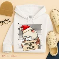 Naughty Christmas Tree Cat Gift Hoodie thumb 4