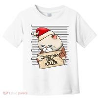 Naughty Christmas Tree Cat Gift Toddler T-Shirt thumb 0