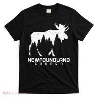 Newfoundland Canada Vintage Pride Souvenir Moose Nature T-Shirt thumb 0