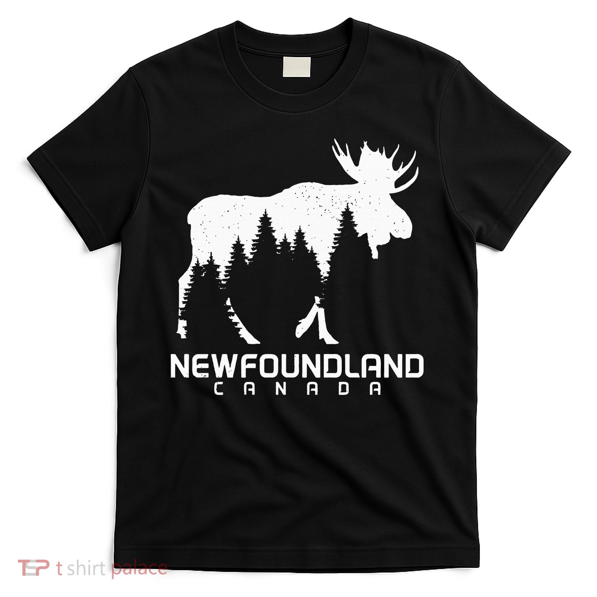 Newfoundland Canada Vintage Pride Souvenir Moose Nature T-Shirt