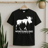Newfoundland Canada Vintage Pride Souvenir Moose Nature T-Shirt thumb 2