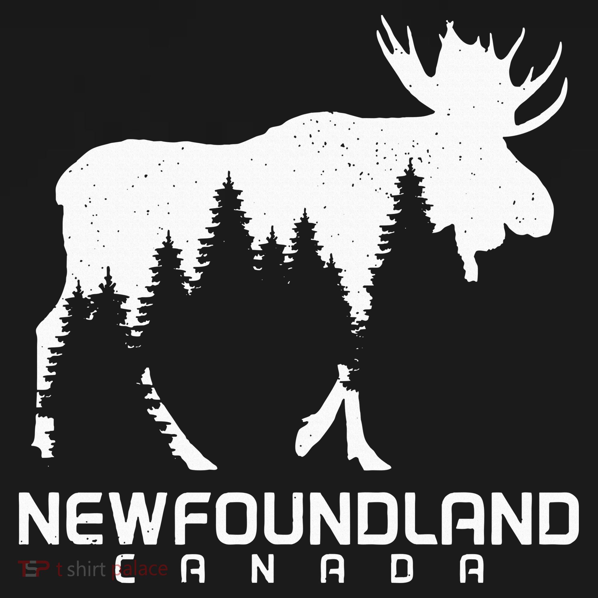 Newfoundland Canada Vintage Pride Souvenir Moose Nature T-Shirt
