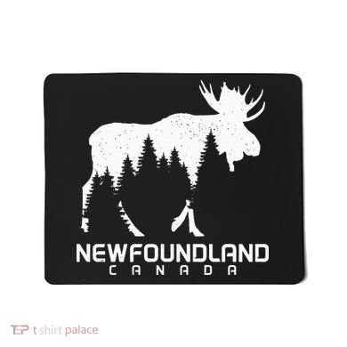 Newfoundland Canada Vintage Pride Souvenir Moose Nature Mousepad
