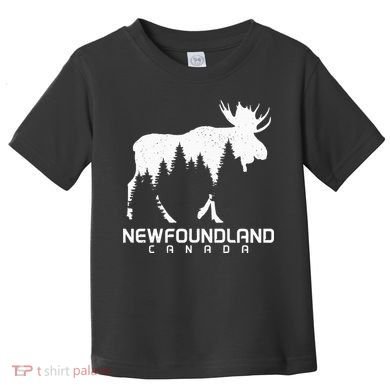 Newfoundland Canada Vintage Pride Souvenir Moose Nature Toddler T-Shirt