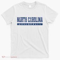 North Carolina Volleyball Blue Vintage Text T-Shirt thumb 0