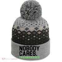 Nobody Cares Work Harder The Baniff Cuffed Pom Beanie thumb 0