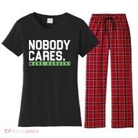 Nobody Cares Work Harder Women's Flannel Pajama Set thumb 0