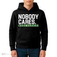 Nobody Cares Work Harder Kids Hoodie thumb 4