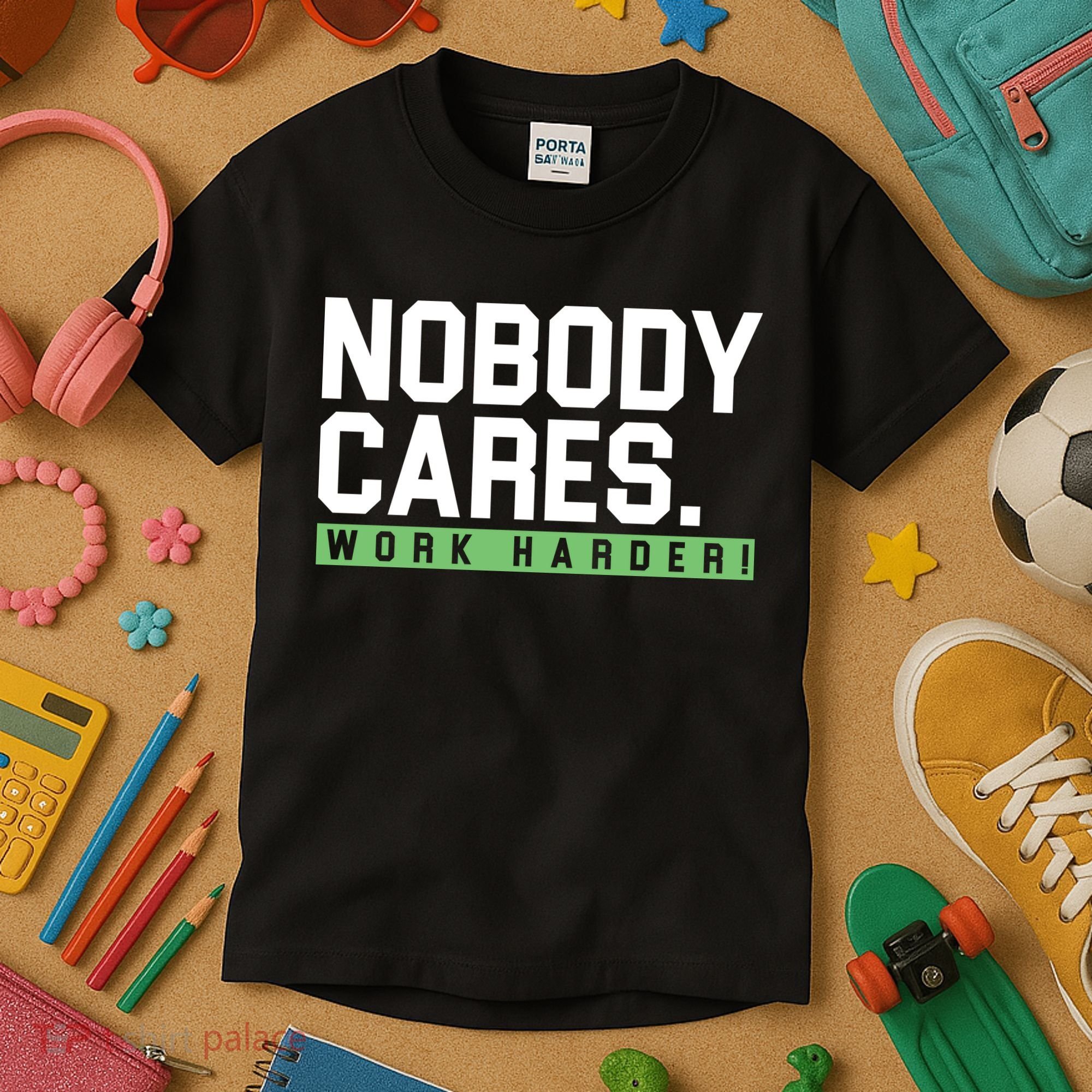 Nobody Cares Work Harder Kids T-Shirt