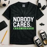 Nobody Cares Work Harder Kids Tie-Dye T-Shirt thumb 2