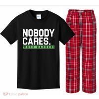 Nobody Cares Work Harder Kids Plaid Pajama Set thumb 0