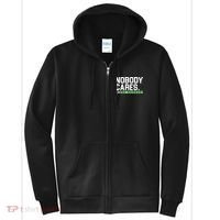 Nobody Cares Work Harder Full Zip Hoodie thumb 0
