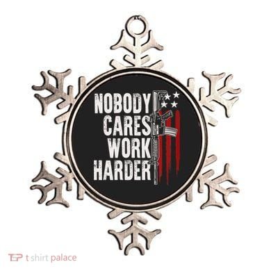Nobody Cares Work Harder AR15 Owner American Flag Ornament
