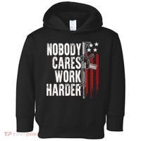 Nobody Cares Work Harder AR15 Owner American Flag Toddler Hoodie thumb 0