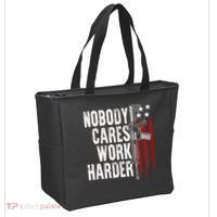 Nobody Cares Work Harder AR15 Owner American Flag Tote Bag thumb 2