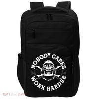 Nobody Cares Work Harder Skull Impact Tech Backpack thumb 0