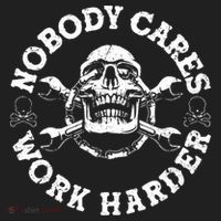 Nobody Cares Work Harder Skull Beanie thumb 2