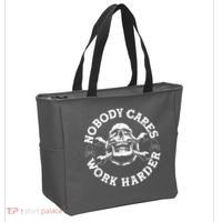 Nobody Cares Work Harder Skull Tote Bag thumb 2