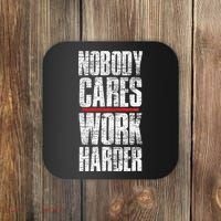 Nobody Cares Work Harder Personal Trainer Coaster thumb 0