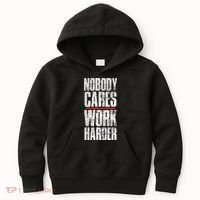 Nobody Cares Work Harder Personal Trainer Kids Hoodie thumb 0