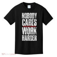 Nobody Cares Work Harder Personal Trainer Kids T-Shirt thumb 0