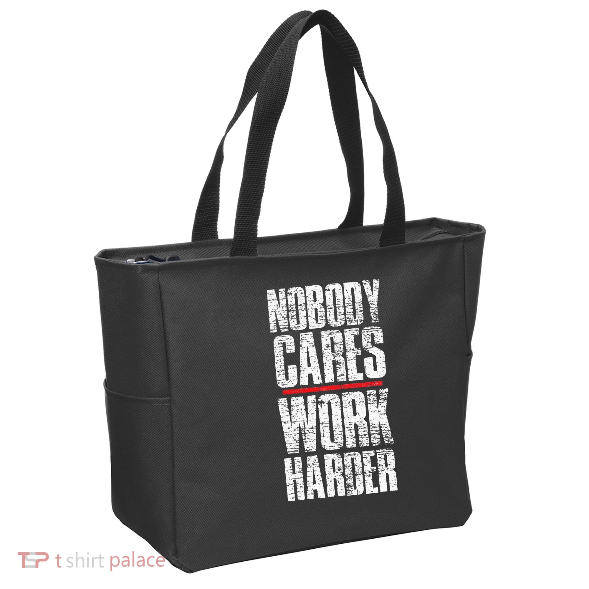 Nobody Cares Work Harder Personal Trainer Tote Bag