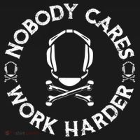 Nobody Cares Work Harder Wrestling Headgear Skull Bones Long Sleeve Shirt thumb 2