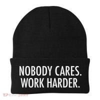 Nobody Cares Work Harder Beanie thumb 0