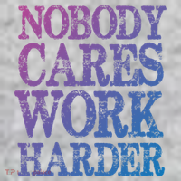 Nobody Cares Work Harder Motivational Quote Gift The Baniff Cuffed Pom Beanie thumb 2