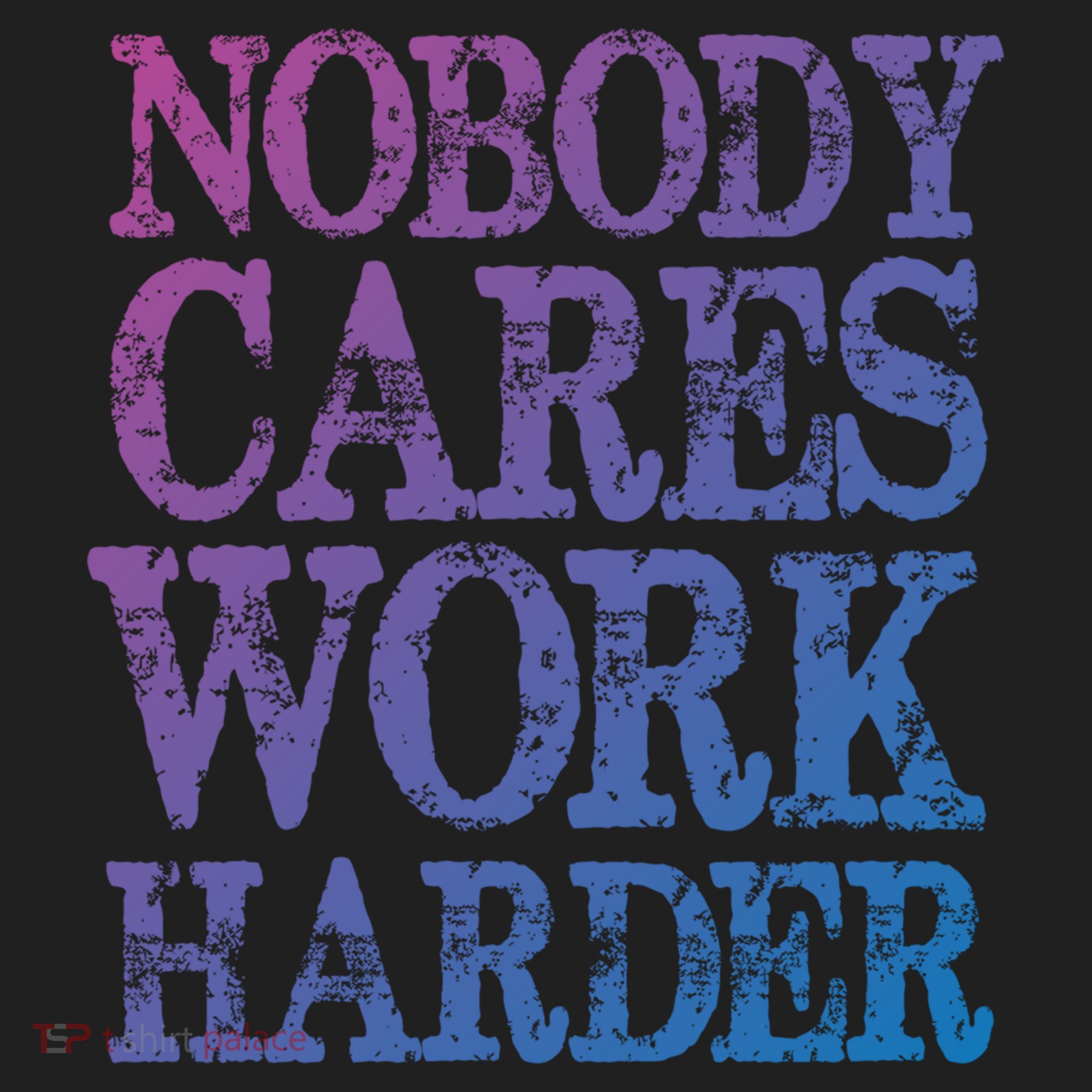 Nobody Cares Work Harder Motivational Quote Gift Ladies Heavyweight Boxy Pullover Hoodie
