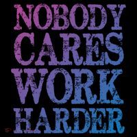 Nobody Cares Work Harder Motivational Quote Gift Kids Colorblock Raglan Jersey thumb 2