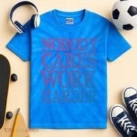 Nobody Cares Work Harder Motivational Quote Gift Kids Tie-Dye T-Shirt thumb 2