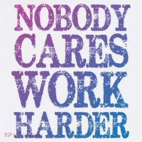 Nobody Cares Work Harder Motivational Quote Gift Comfort Colors Garment-Dyed Hooded Sweatshirt thumb 2