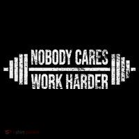 NOBODY CARES WORK HARDER BARBELL WEIGHT TRAINING Women's Hoodie thumb 2
