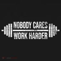 NOBODY CARES WORK HARDER BARBELL WEIGHT TRAINING Visor thumb 3