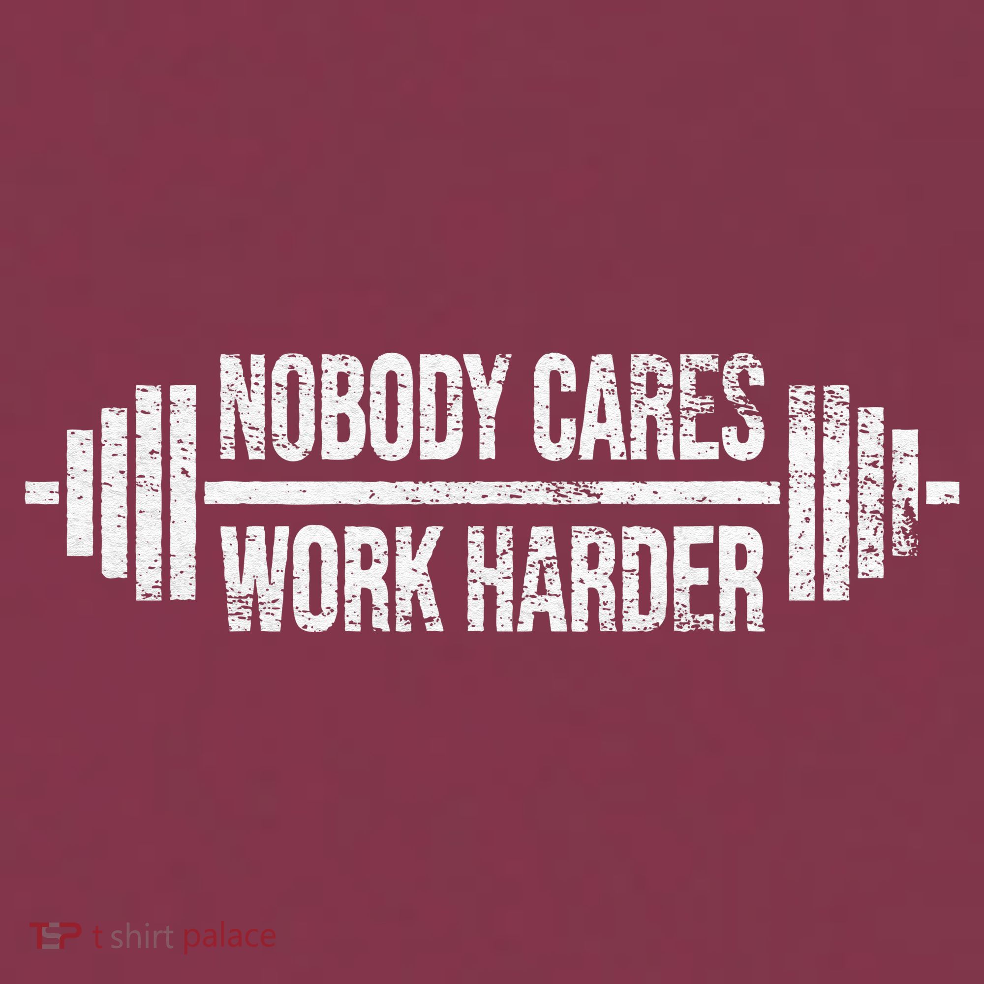 NOBODY CARES WORK HARDER BARBELL WEIGHT TRAINING 16oz Travel Tumbler