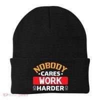 Nobody Cares Work Harder Beanie thumb 0