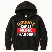 Nobody Cares Work Harder Kids Hoodie thumb 0