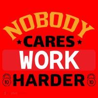 Nobody Cares Work Harder Santa Hat thumb 1