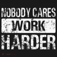 Nobody Cares Work Harder Gym Fitness Workout Motivation Mousepad thumb 1