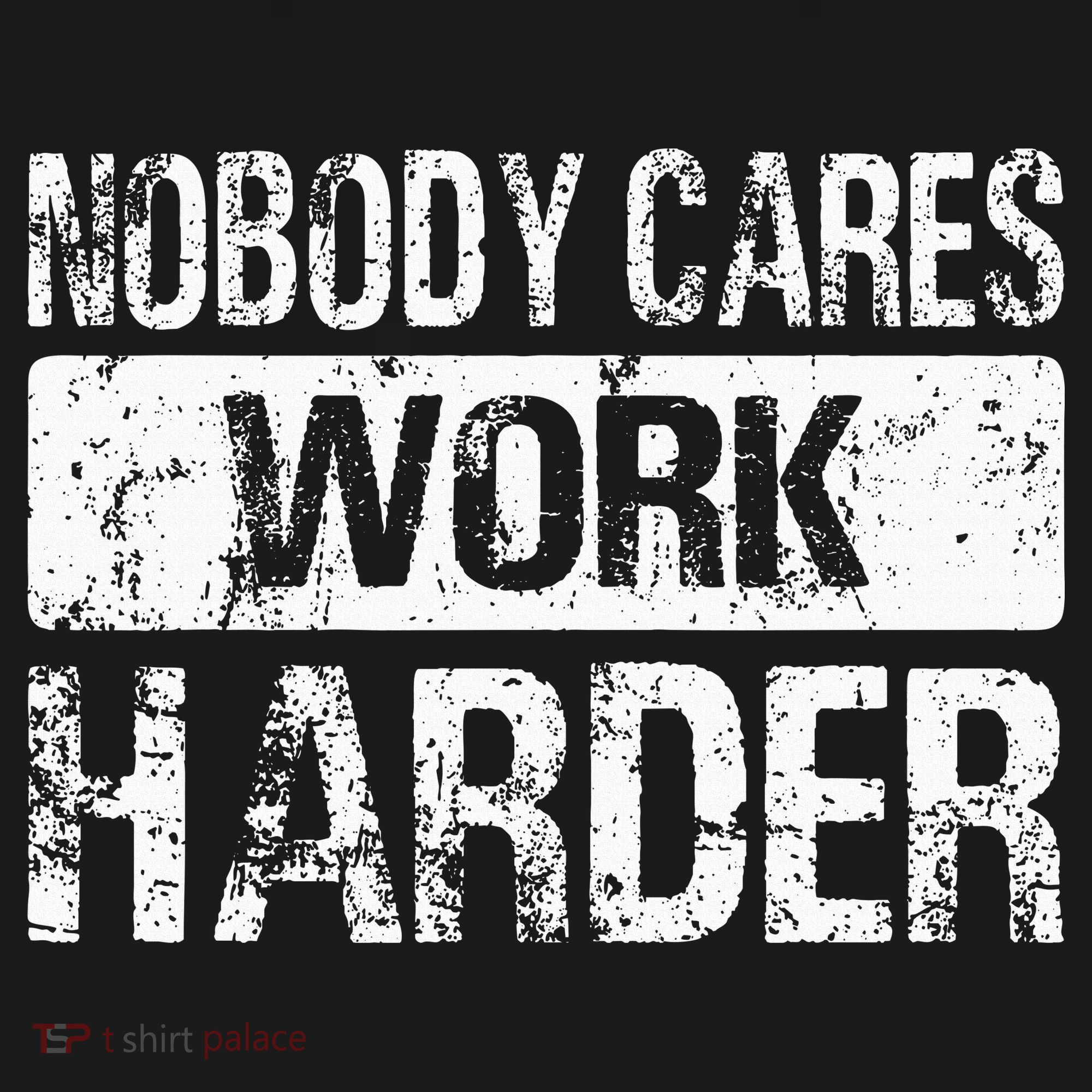 Nobody Cares Work Harder Gym Fitness Workout Motivation Women's Tank Top